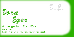 dora eger business card