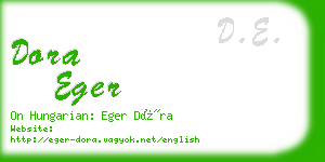 dora eger business card